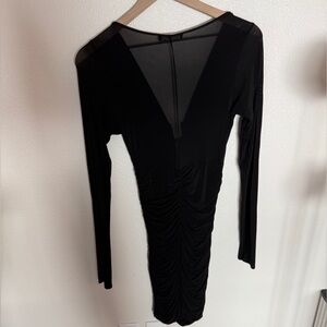 Isabel Marant Jordana Black 90s slinky dress FR38